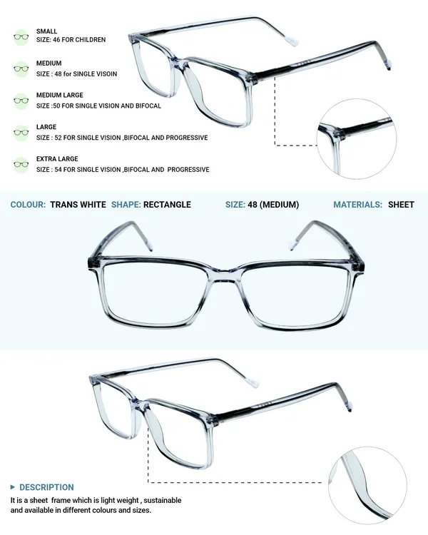 Transparent_White_Rectangle_Shaped_Premium_Acetate_Full_Rim_Lightweight_Premium_Eye_Frames_For_Unisex_|_Blue_Ray_Zero_Power