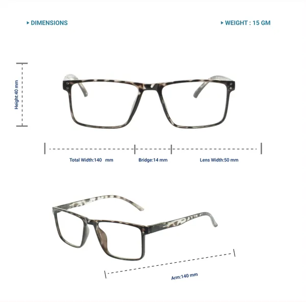 White_Square_Shape_Tr_Full_Rim_Frames_Lightweight_Eyeframes_And_Eyewear_For_Unisex_|_Blue_Ray_Zero_Power