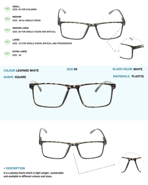 White_Square_Shape_Tr_Full_Rim_Frames_Lightweight_Eyeframes_And_Eyewear_For_Unisex_|_Blue_Ray_Zero_Power