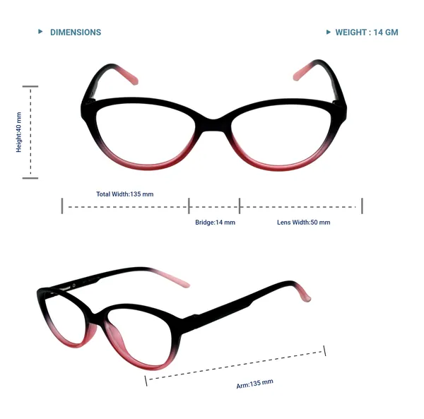 Black_&_Red_Cat_Eye_Shape_Tr_Full_Rim_Frames_For_Girls_Lightweight_Eyeframes_And_Eyewear_For_Unisex_|_Blue_Ray_Zero_Power