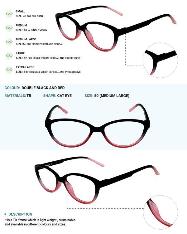 Black_&_Red_Cat_Eye_Shape_Tr_Full_Rim_Frames_For_Girls_Lightweight_Eyeframes_And_Eyewear_For_Unisex_|_Blue_Ray_Zero_Power