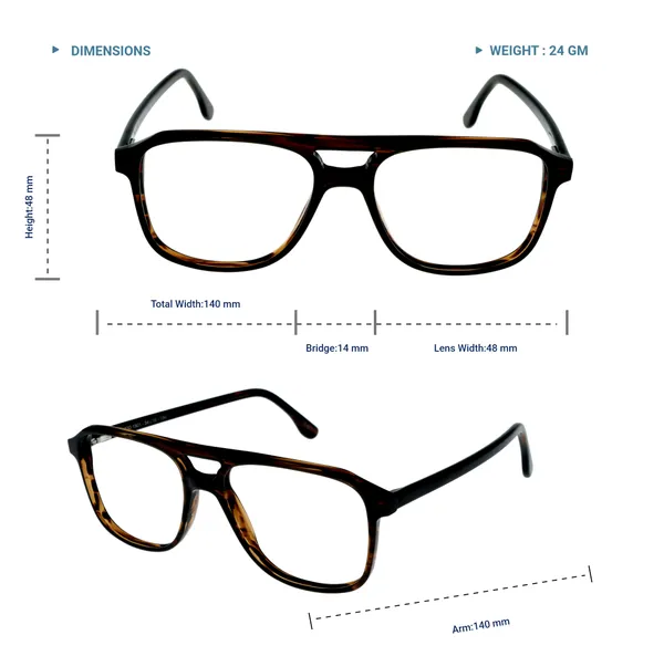 Dark_Brown_&_Transparent_Aviator_Shaped_Premium_Acetate_Full_Rim_Lightweight_Premium_Eye_Frames_For_Unisex_|_Blue_Ray_Zero_Power