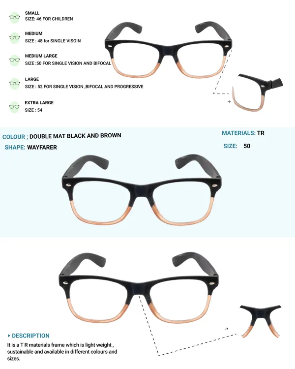 Black_&_Brown_Wayfarer_Shape_Tr_Full_Rim_Frames_Lightweight_Eyeframes_And_Eyewear_For_Unisex_|_Blue_Ray_Zero_Power