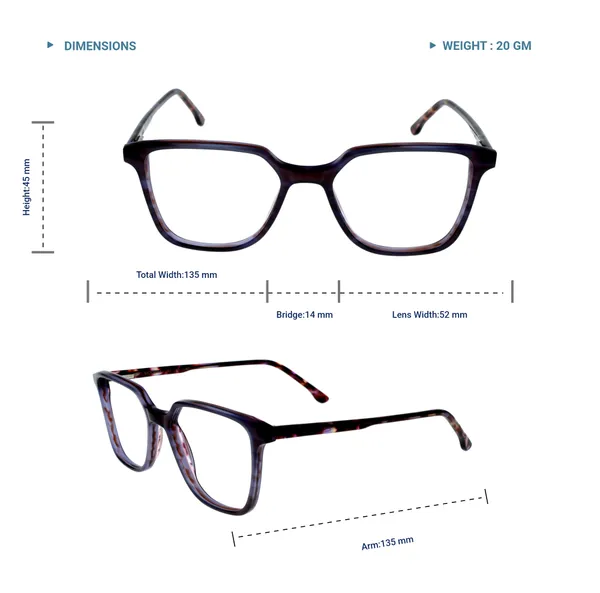 Violate_&_Brown_Wayfarer_Shaped_Premium_Acetate_Full_Rim_Women_Lightweight_Premium_Eye_Frames_For_Unisex_|_Blue_Ray_Zero_Power