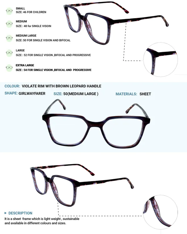 Violate_&_Brown_Wayfarer_Shaped_Premium_Acetate_Full_Rim_Women_Lightweight_Premium_Eye_Frames_For_Unisex_|_Blue_Ray_Zero_Power