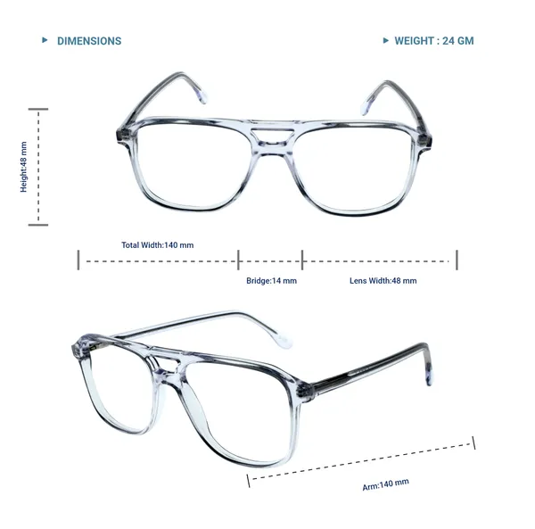 Transparent_White_Aviator_Shaped_Premium_Acetate_Full_Rim_Lightweight_Premium_Eye_Frames_For_Unisex_|_Blue_Ray_Zero_Power
