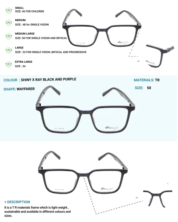 Black_&_Purple_Tr_Full_Rim_Glossy_Finished_Double_Eye_Frames_For_Unisex_|_Blue_Ray_Zero_Power