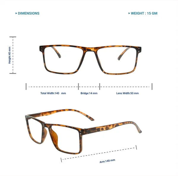 Dark_Brown_Square_Shape_Tr_Full_Rim_Frames_Lightweight_Eyeframes_And_Eyewear_For_Unisex_|_Blue_Ray_Zero_Power