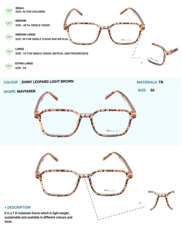 Light_Brown_Tr_Full_Rim_Mat_Finish_Xray_Finish_Eye_Frames_For_Unisex_|_Blue_Ray_Zero_Power