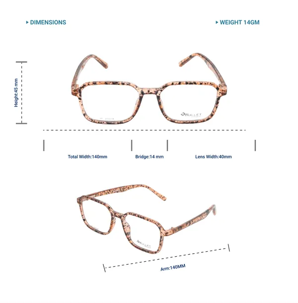 Light_Brown_Tr_Full_Rim_Mat_Finish_Xray_Finish_Eye_Frames_For_Unisex_|_Blue_Ray_Zero_Power