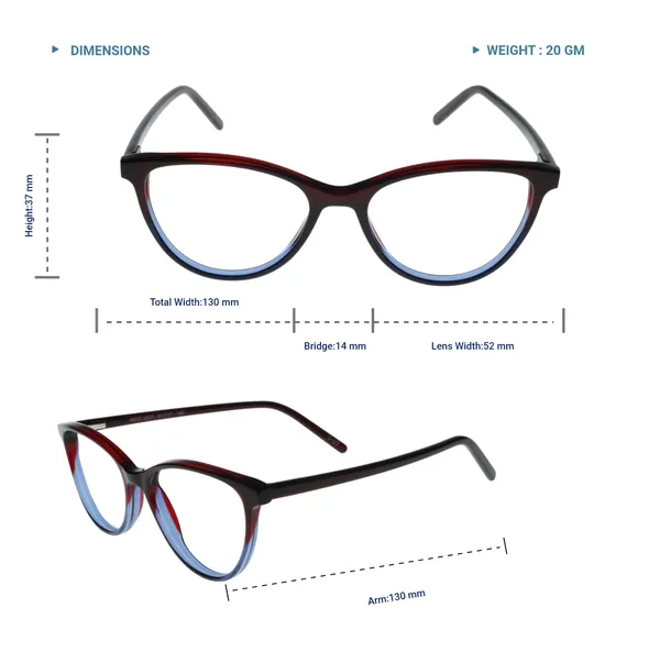 Black_&_Blue_Cat_Eye_Shaped_Premium_Acetate_Full_Rim_Women_Lightweight_Premium_Eye_Frames_For_Unisex_|_Blue_Ray_Zero_Power