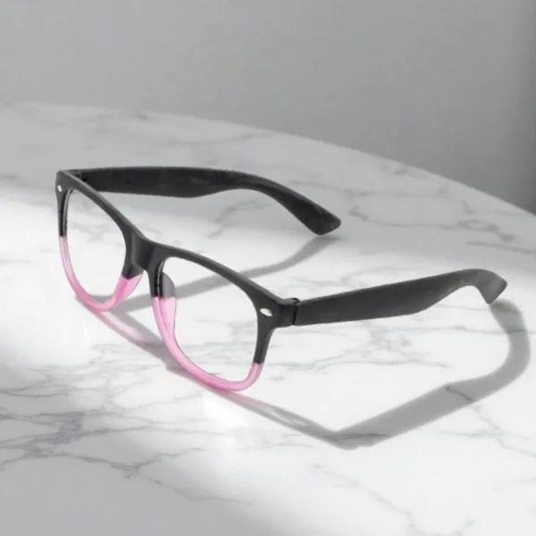Black_&_Pink_Wayfarer_Shape_Tr_Full_Rim_Frames_Lightweight_Eyeframes_And_Eyewear_For_Unisex_|_Blue_Ray_Zero_Power