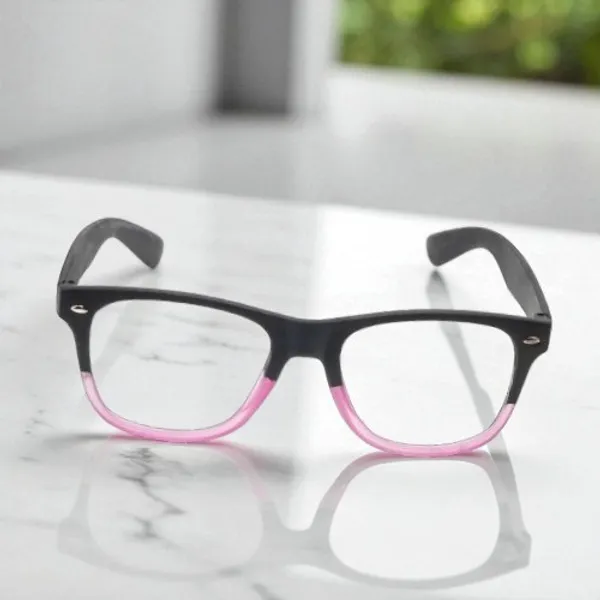 Black_&_Pink_Wayfarer_Shape_Tr_Full_Rim_Frames_Lightweight_Eyeframes_And_Eyewear_For_Unisex_|_Blue_Ray_Zero_Power