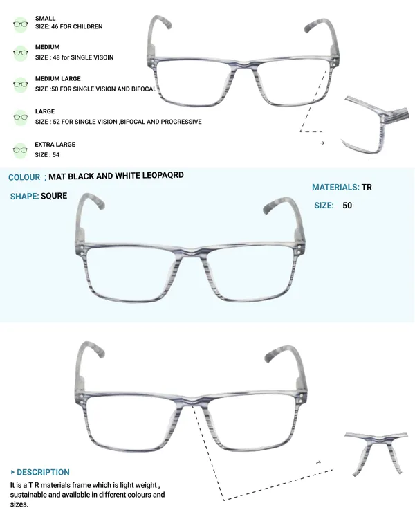 Black_&_White_Square_Shape_Tr_Full_Rim_Frames_Lightweight_Eyeframes_And_Eyewear_For_Unisex_|_Blue_Ray_Zero_Power
