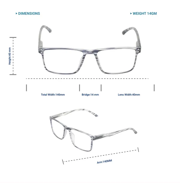 Black_&_White_Square_Shape_Tr_Full_Rim_Frames_Lightweight_Eyeframes_And_Eyewear_For_Unisex_|_Blue_Ray_Zero_Power