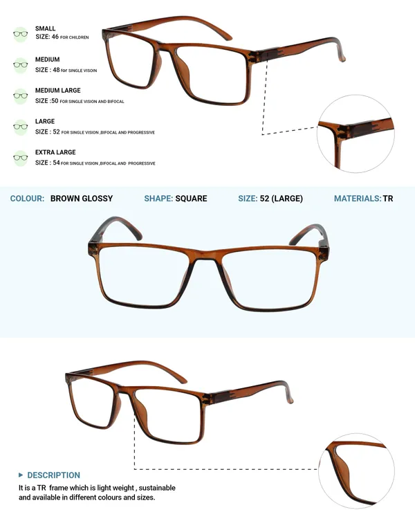 Brown_Square_Shape_Tr_Full_Rim_Frames_Lightweight_Eyeframes_And_Eyewear_For_Unisex_|_Blue_Ray_Zero_Power