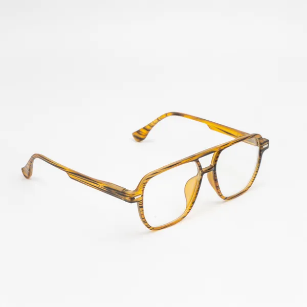 Brown_&_Yellow_Tr_Full_Rim_Glossy_Finished_Transparent_Eye_Frames_For_Unisex_|_Blue_Ray_Zero_Power