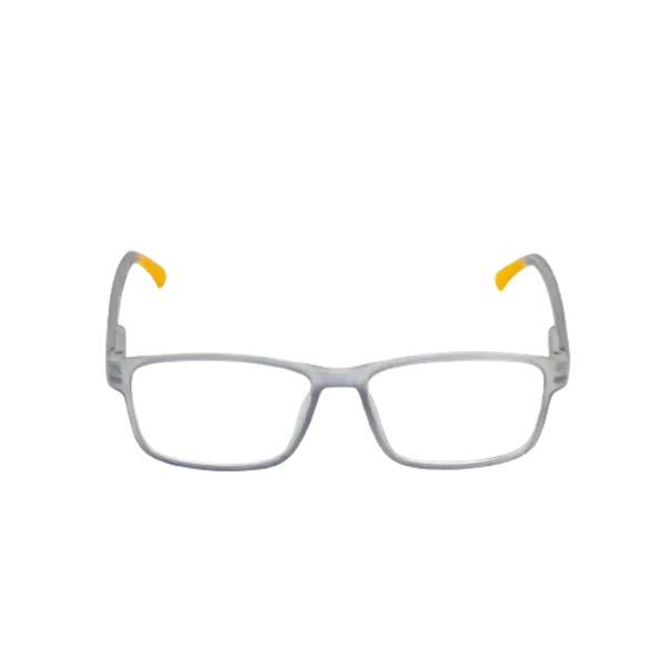 Gray_&_Transparent_&_Yellow_Recatngle_Shape_Tr_Full_Rim_Frames_Lightweight_Eyeframes_And_Eyewear_For_Unisex_|_Blue_Ray_Zero_Power