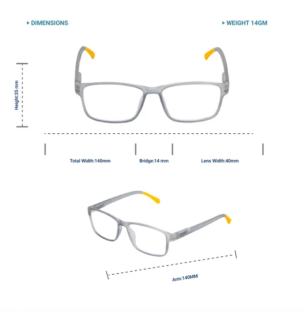 Gray_&_Transparent_&_Yellow_Recatngle_Shape_Tr_Full_Rim_Frames_Lightweight_Eyeframes_And_Eyewear_For_Unisex_|_Blue_Ray_Zero_Power