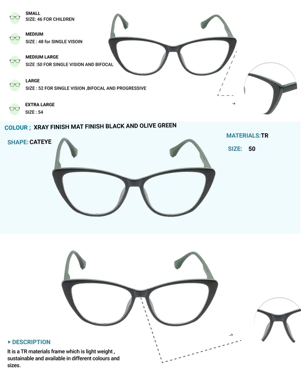 Black_&_Olive_Green_Tr_Full_Rim_Eye_Frames_For_Unisex_|_Blue_Ray_Zero_Power