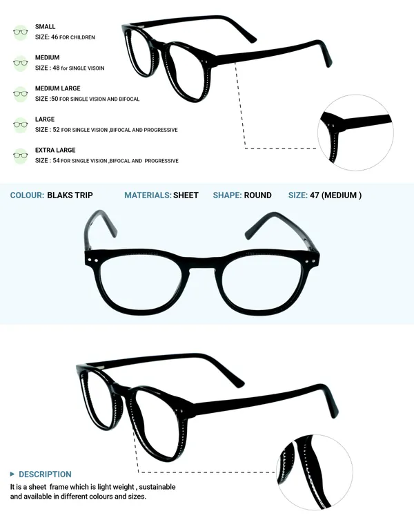 Black_Round_Shaped_Premium_Acetate_Full_Rim_Lightweight_Premium_Eye_Frames_For_Unisex_|_Blue_Ray_Zero_Power