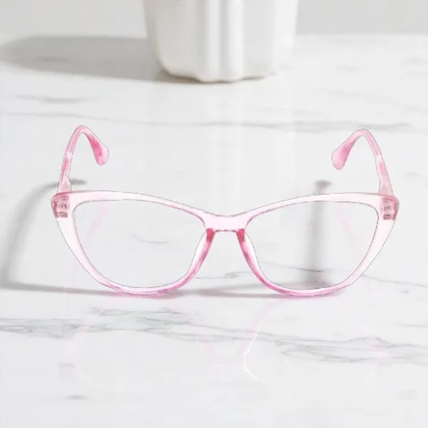 Transparent_&_Pink_Tr_Full_Rim_Xray_Finish_Mat_Finish_Eye_Frames_For_Unisex_|_Blue_Ray_Zero_Power