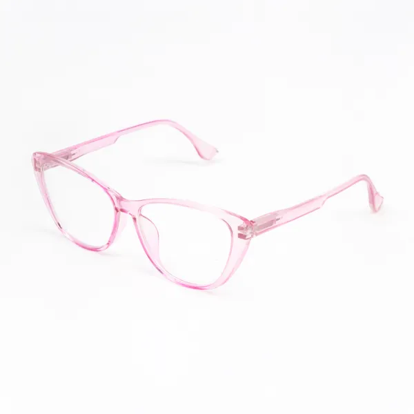 Transparent_&_Pink_Tr_Full_Rim_Xray_Finish_Mat_Finish_Eye_Frames_For_Unisex_|_Blue_Ray_Zero_Power