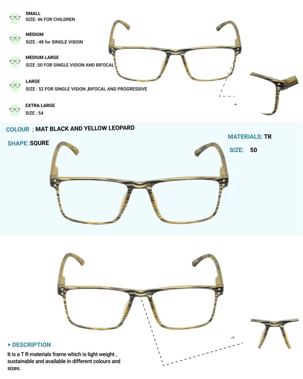 Black_&_Yellow_Square_Shape_Tr_Full_Rim_Frames_Lightweight_Eyeframes_And_Eyewear_For_Unisex_|_Blue_Ray_Zero_Power