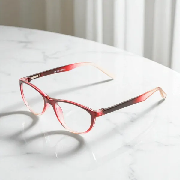 Maroon_&_White_Cat_Eye_Shape_Tr_Full_Rim_Frames_For_Girls_Lightweight_Eyeframes_And_Eyewear_For_Unisex_|_Blue_Ray_Zero_Power