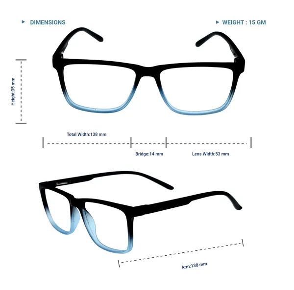 Black_&_Blue_Square_Shape_Tr_Full_Rim_Frames_Lightweight_Eyeframes_And_Eyewear_For_Unisex_|_Blue_Ray_Zero_Power