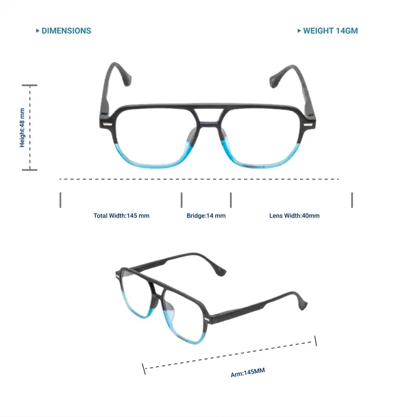 Black_&_Blue_Tr_Full_Rim_Mat_Finish_Leopard_Print_Eye_Frames_For_Unisex_|_Blue_Ray_Zero_Power
