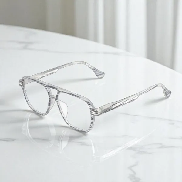 White_Tr_Full_Rim_Mat_Finish_Leopard_Print_Eye_Frames_For_Unisex_|_Blue_Ray_Zero_Power