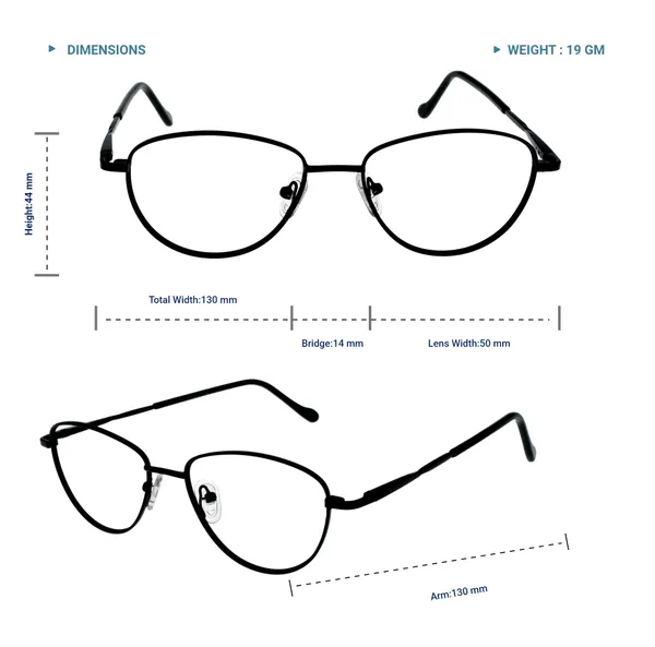 Black_Premium_Metal_Frames_For_Unisex_|_Blue_Ray_Zero_Power