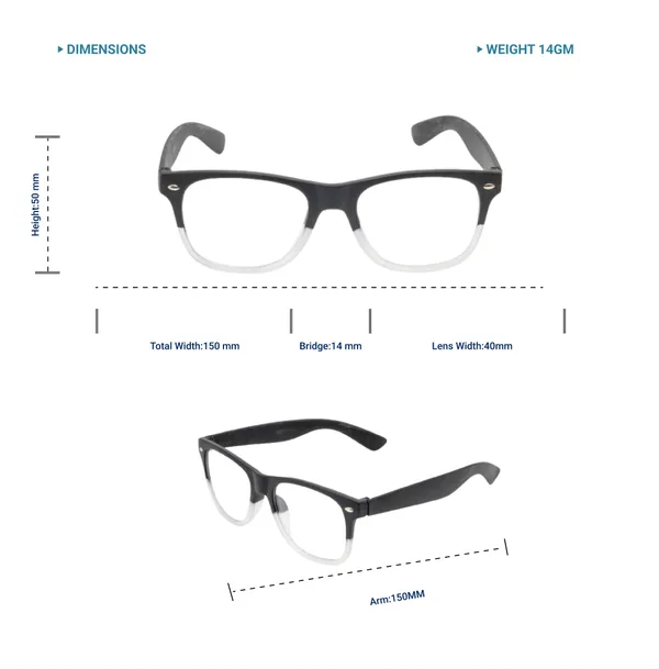 Black_&_White_Wayfarer_Shape_Tr_Full_Rim_Frames_Lightweight_Eyeframes_And_Eyewear_For_Unisex_|_Blue_Ray_Zero_Power