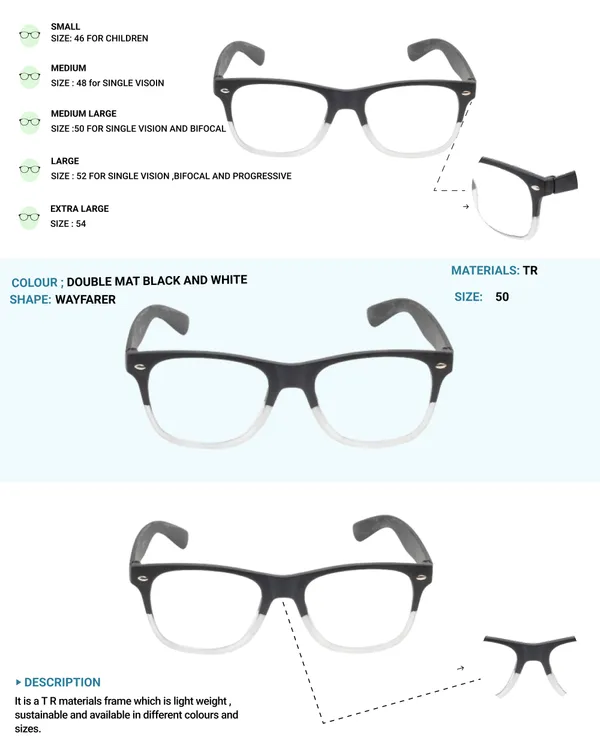 Black_&_White_Wayfarer_Shape_Tr_Full_Rim_Frames_Lightweight_Eyeframes_And_Eyewear_For_Unisex_|_Blue_Ray_Zero_Power