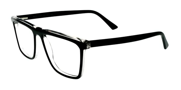 Black_&_White_Square_Shaped_Premium_Acetate_Full_Rim_Lightweight_Premium_Eye_Frames_For_Unisex_|_Blue_Ray_Zero_Power