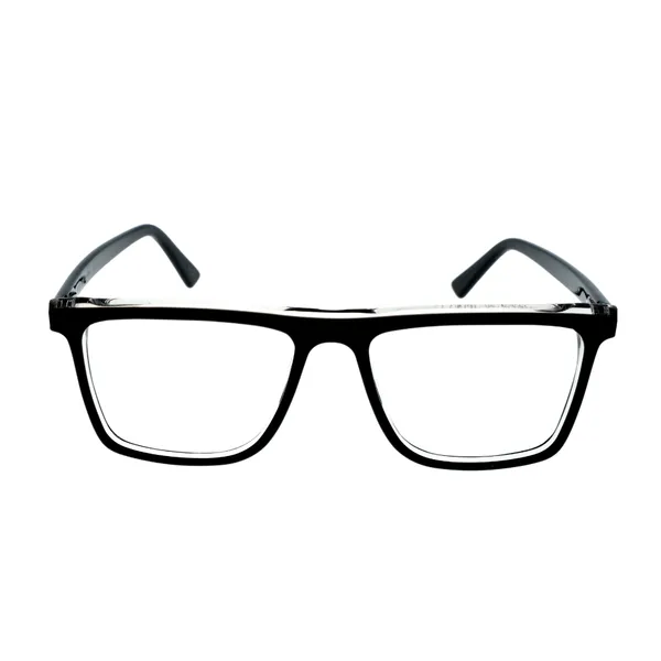 Black_&_White_Square_Shaped_Premium_Acetate_Full_Rim_Lightweight_Premium_Eye_Frames_For_Unisex_|_Blue_Ray_Zero_Power