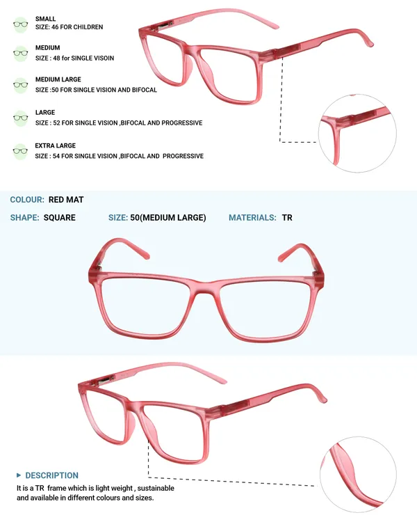 Red_Square_Shape_Tr_Full_Rim_Frames_Lightweight_Eyeframes_And_Eyewear_For_Unisex_|_Blue_Ray_Zero_Power