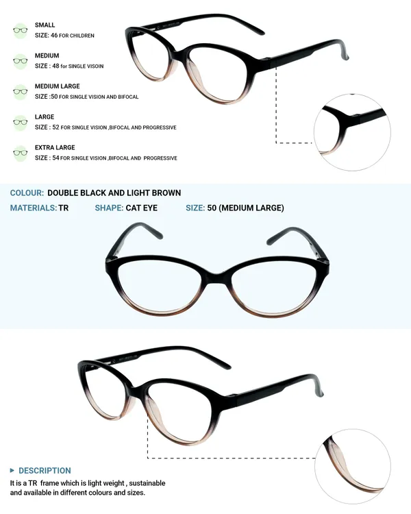 Black_&_Light_Brown_Cat_Eye_Shape_Tr_Full_Rim_Frames_For_Girls_Lightweight_Eyeframes_And_Eyewear_For_Unisex_|_Blue_Ray_Zero_Power