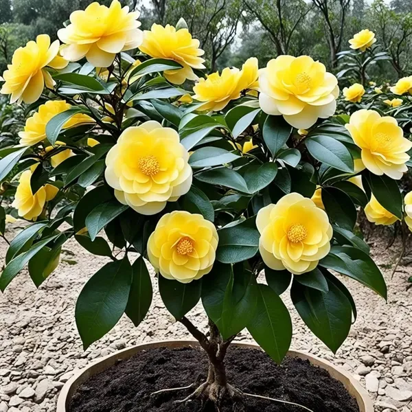 Camelia_Yellow_Double
