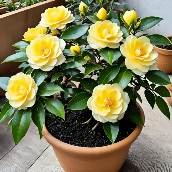 Camelia_Yellow_Double