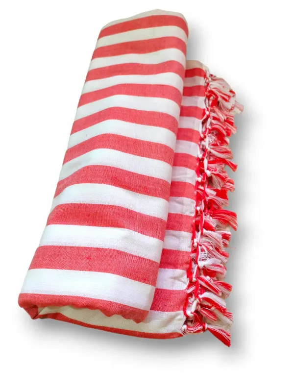Best_Quality_Red_Strip_Organic_Cotton_Silky_Soft_Bhagalpuri_Dull_Chadar