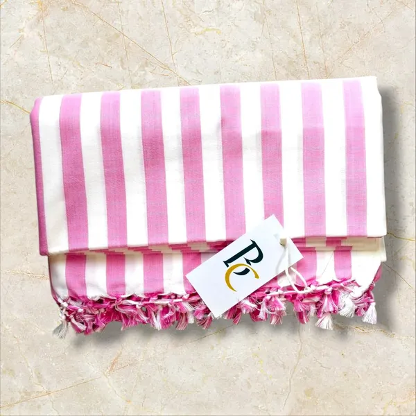 Pack_Of_2_Yellow_And_Pink_Strip_Soft_Dull_Ac_Comforter_Duvet_Andi_Bhagalpuri_Chadar