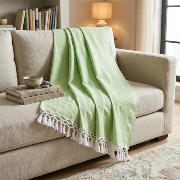 Best_Quality_Green_Solid_Lightweight_Comfort_Bhagalpuri_Chadar