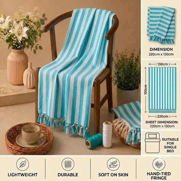 Firoza_Strip_Organic_Cotton_Silky_Soft_Bhagalpuri_Dull_Chadar_Blanket_And_Duvet