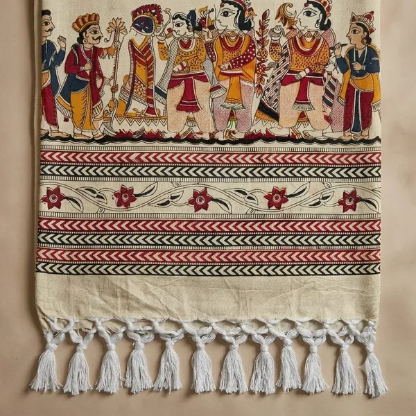 Mithila_print_Madhubani_Hand_Painting_Bhagalpuri_dull__Chaddar