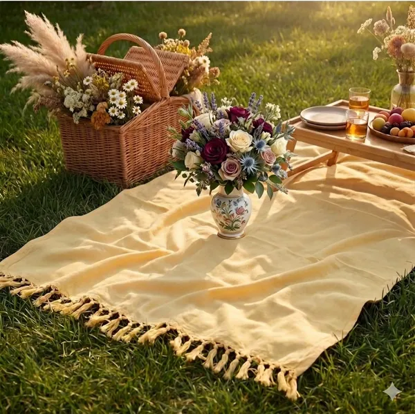 Yellow_Silk__Solid_Comfortable_Bhagalpuri_Dull_Shawl_Chadar_Travel_Purpose