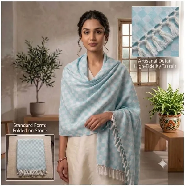 Pack_Of_2_Top_Quality_Sky_Blue_&_Green_3D_Bhagalpuri_Dull_Chadar_All_Seasons