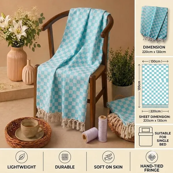 Pack_Of_2_Top_Quality_Sky_Blue_&_Green_3D_Bhagalpuri_Dull_Chadar_All_Seasons