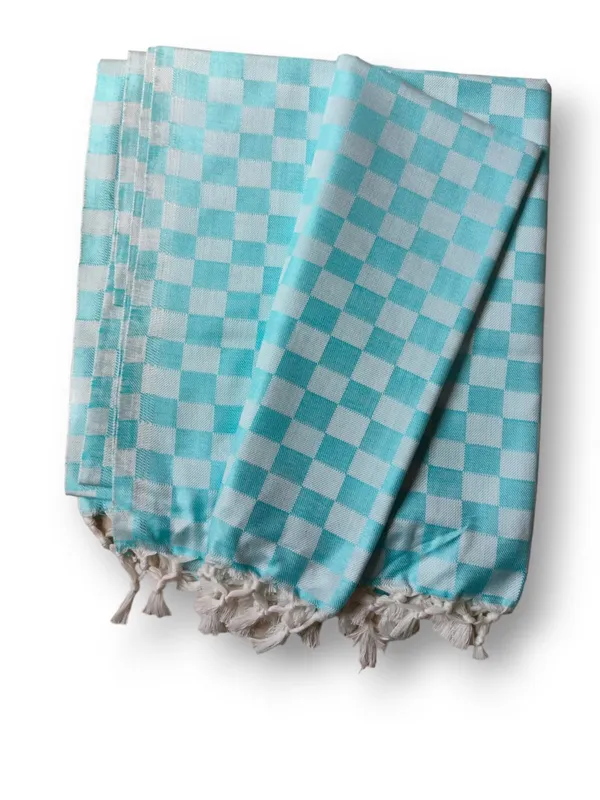Pack_Of_2_Top_Quality_Sky_Blue_&_Green_3D_Bhagalpuri_Dull_Chadar_All_Seasons